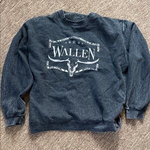 Morgan Wallen Charcoal Crewneck Sweater for women